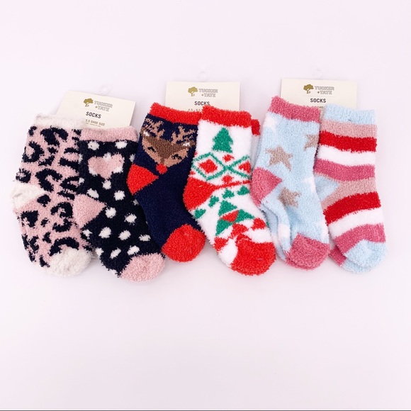 Tucker + Tate Fuzzy Socks Size 4.5 - 8.5 G11 - Picture 1 of 4